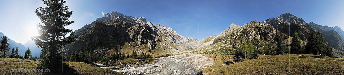 P008634a: 360° Panoramabild Naturlandschaft im Gasterntal