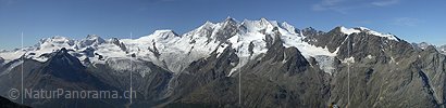 P000025: Panorama Mischabel vom Jegihorn, Saas Fee, Wallis