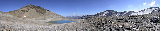 P000031: Panoramabild Fanellgletscher, Vals