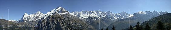 P000034: Panorama Eiger, Mönch und Jungfrau von Mürren