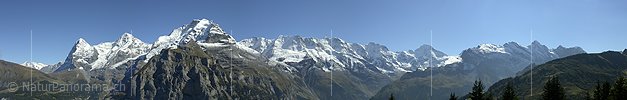 P000034a: Panoramafoto Eiger, Mönch und Jungfrau von Mürren