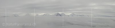 P000042: Panorama Berner Alpen mit Nebelmeer vom Hohgant