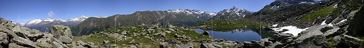 P000073: Panoramabild Schaplersee, Binntal