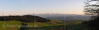 P000130: Panoramafoto Abendstimmung auf der Mänziwilegg, Emmental