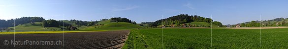 P000151: Panoramafoto Kulturland bei Lützelflüh im Emmental