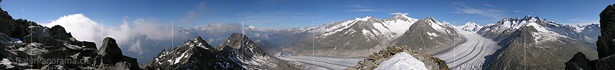 P000219: Panoramafoto Eggishorn, Aletsch III