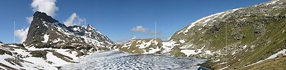 P000237: Panorama Eisbedeckter Geisspfadsee, Binntal