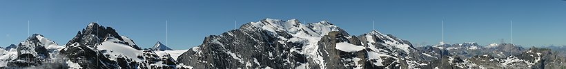 P000280: Panorama Gspaltenhorn, Blüemlisalp, Doldenhorn vom Hundshorn, Berner Oberland