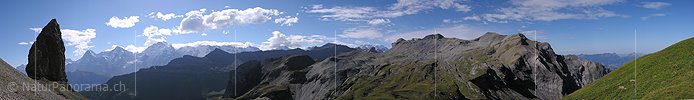 P000429: Panoramabild Lobhörner, Berner Oberland