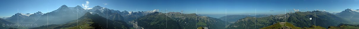P000436: Gipfelpanorama Männlichen, Jungfrauregion