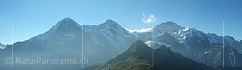 P000437: Panorama Eiger, Mönch und Jungfrau vom Männlichen bei Grindelwald