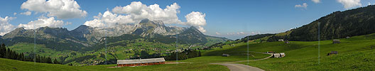 P000465: Panoramabild Toggenburg mit Säntis und Alpstein