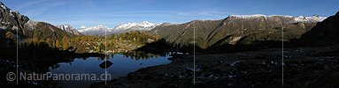 P000487: Panoramafoto Morgenstimmung am Mässersee, Binntal