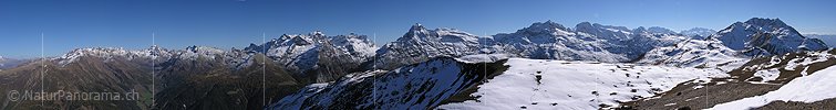 P000528: Gipfelpanorama Breithorn, Binntal III