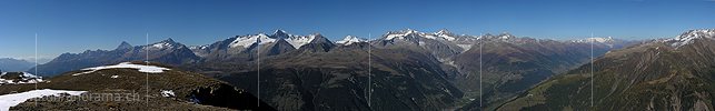 P000529: Panoramafoto Breithorn, Binntal IV