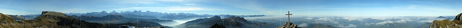 P000623: Gipfelpanoramafoto Hohgant West