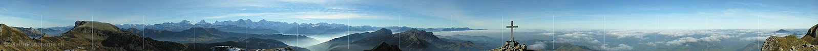 P000623a: Gipfelpanoramafoto Hohgant West