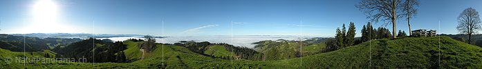 P000650: Panoramafoto Nebelmeer, Emmental