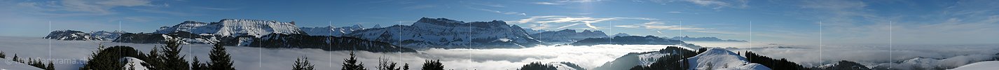 P000672: Panoramafoto Wachthubel, Schangnau, Emmental