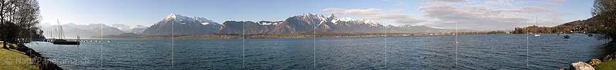 P000830: Panoramabild Thunersee, Berner Oberland