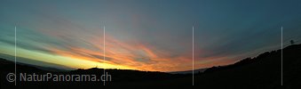 P000906: Panoramafoto Abendrot über dem Bantiger