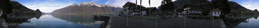 P000907: Panoramafoto Iseltwald, Brienzersee