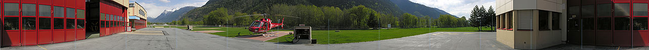 P000964: Panoramafoto Helibasis Air Zermatt, Raron