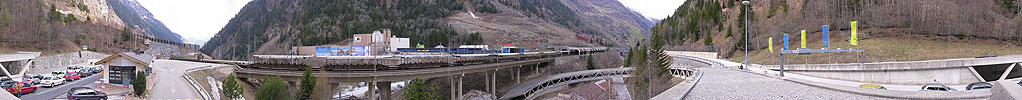P000970: Panoramafoto Autoverlad Lötschberg