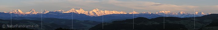 P001153: Panoramafoto Emmental und Berner Alpen
