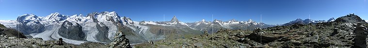 P001212a: Panorama Gornergrat, Zermatt
