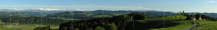 P001226: Panoramabild Emmental mit Alpenpanorama