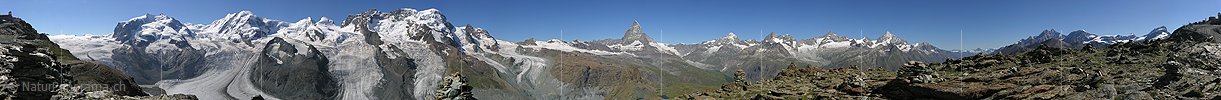 P001229: Panoramaaufnahme Gornergrat, Zermatt