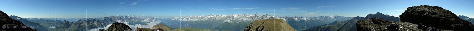 P001273: Panoramabild Ober Rappehorn, Binntal