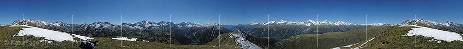 P001362: 360° Gipfelpanorama Grosses Fülhorn (Binntal)