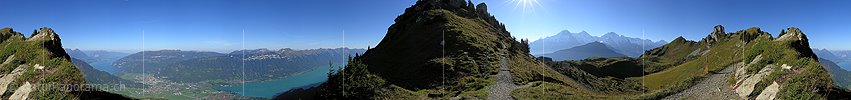 P001407: Panoramaaufnahme Schynige Platte, Jungfrauregion