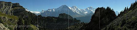 P001428: Panoramabild Eiger, Mönch und Jungfrau