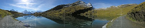 P001446: Panoramafoto Bachalpsee, Jungfrauregion