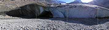 P001486: Panorama Gletschertor Steingletscher/Steigletscher