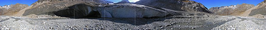 P001487: Panoramabild Gletschertor Steingletscher