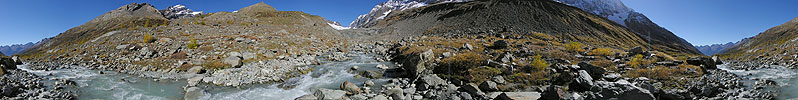 P001514: Panoramabild Berglandschaft hinter Fafleralp im Lötschental