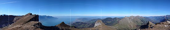 P001550: Panorama Rochers de Naye und Genfersee (Le Leman)