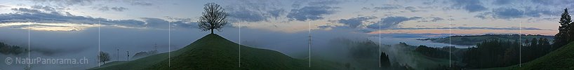P001631: Panorama Herbststimmung/Morgenstimmung im Emmental mit Nebelmeer