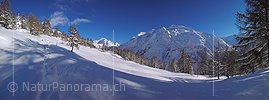 P001646: Panorama Winterlandschaft im Binntal, Goms