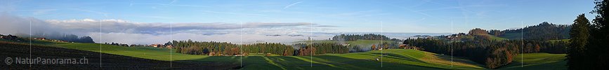 P001679: Panorama Herbstliche Morgenstimmung über dem Emmental