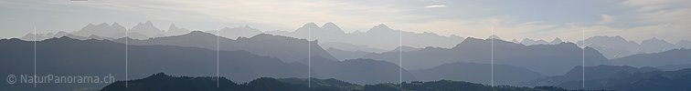 P001690: Panorama Konturen der Berner Alpen