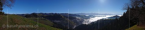 P001700: Panoramabild Nebelmeer über dem Emmental