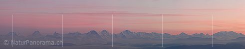 P001759: Panoramic sunset over the Bernese Alps