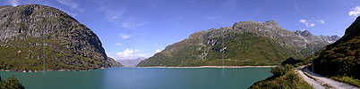 P001876: Panoramabild Zervreilasee, Vals, Graubünden