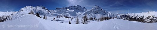 P001950: Panoramabild Berglandschaft im Winter