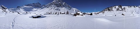 P001974: Panoramaaufnahme Hochplateau im Winter